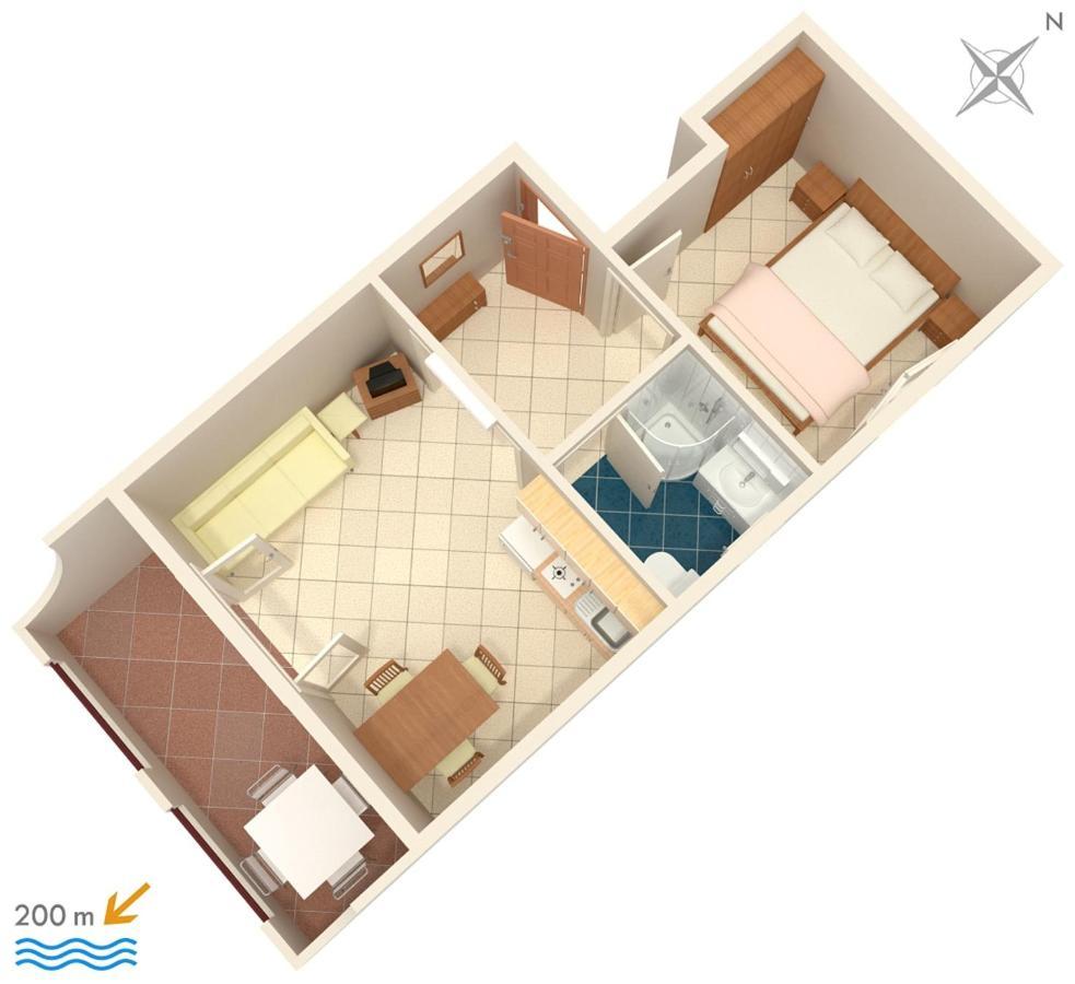 Apartments With A Parking Space Baska Voda, Makarska - 2709 외부 사진