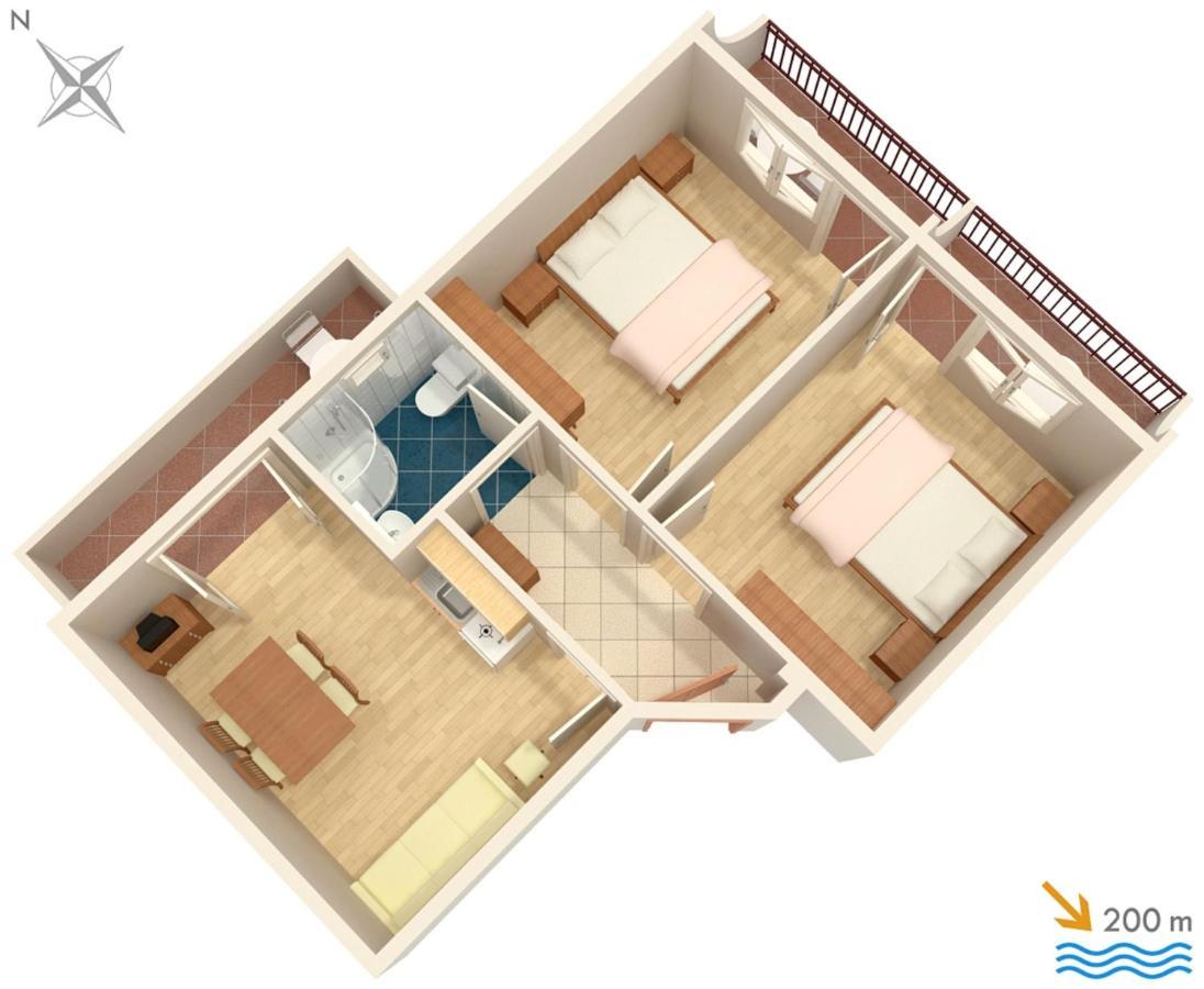Apartments With A Parking Space Baska Voda, Makarska - 2709 외부 사진