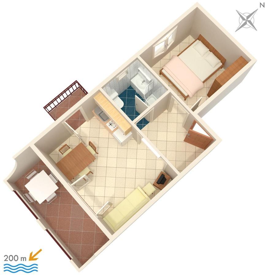 Apartments With A Parking Space Baska Voda, Makarska - 2709 외부 사진